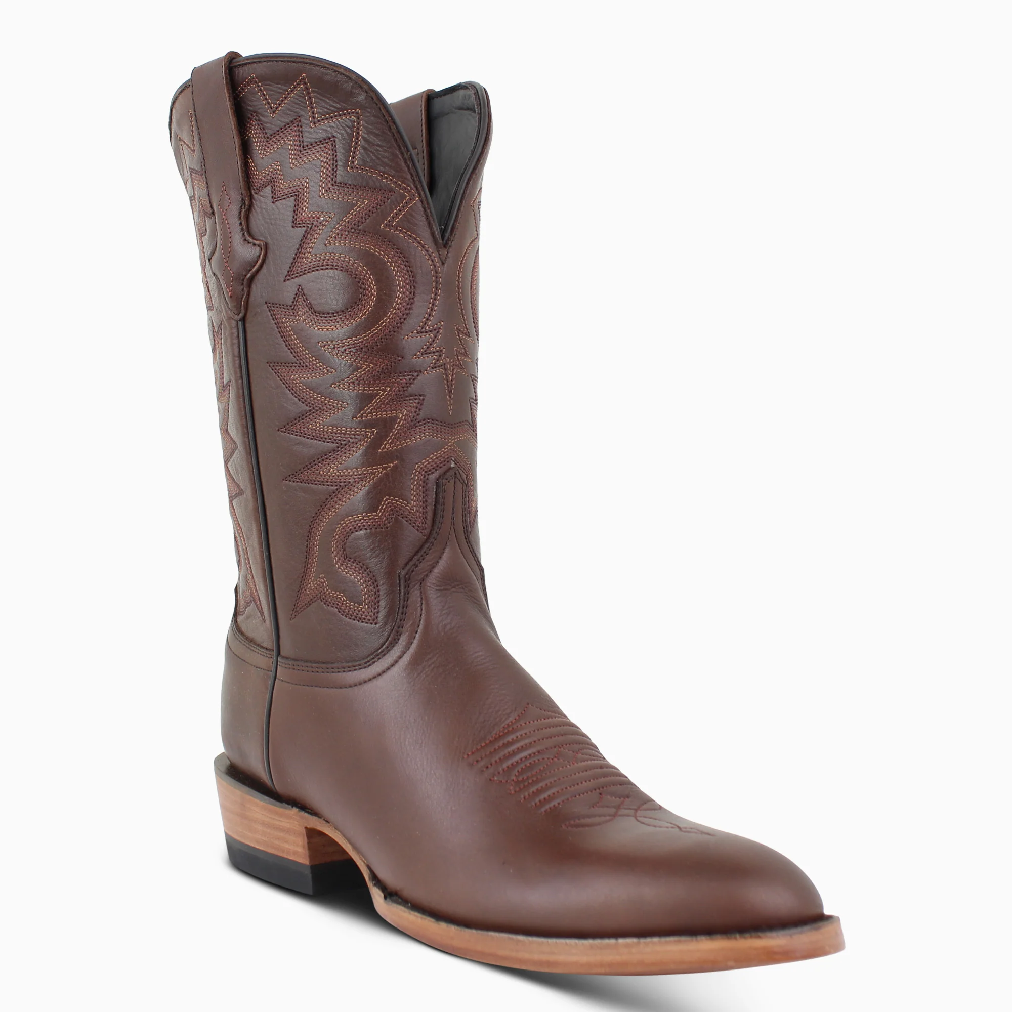 Brown Jersey Cowhide - Round - Image 2