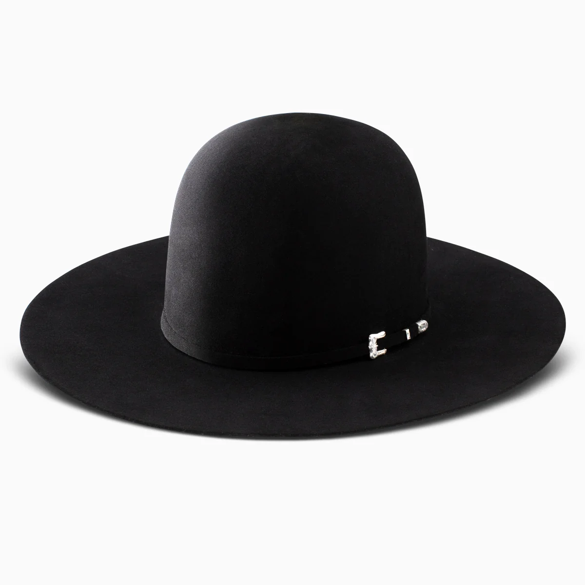20X Black Gold Open Crown Cowboy Hat