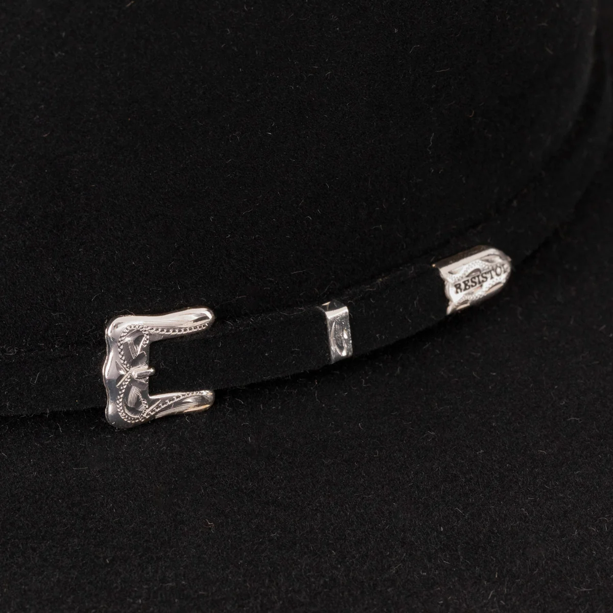 20X Black Gold Open Crown Cowboy Hat - Image 7