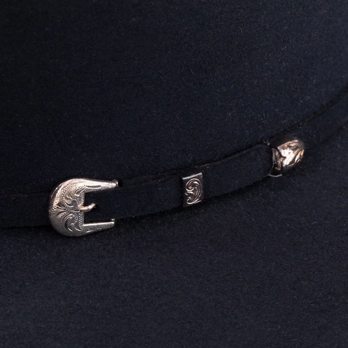 6X Navy Midnight Open Crown Cowboy Hat - Image 6