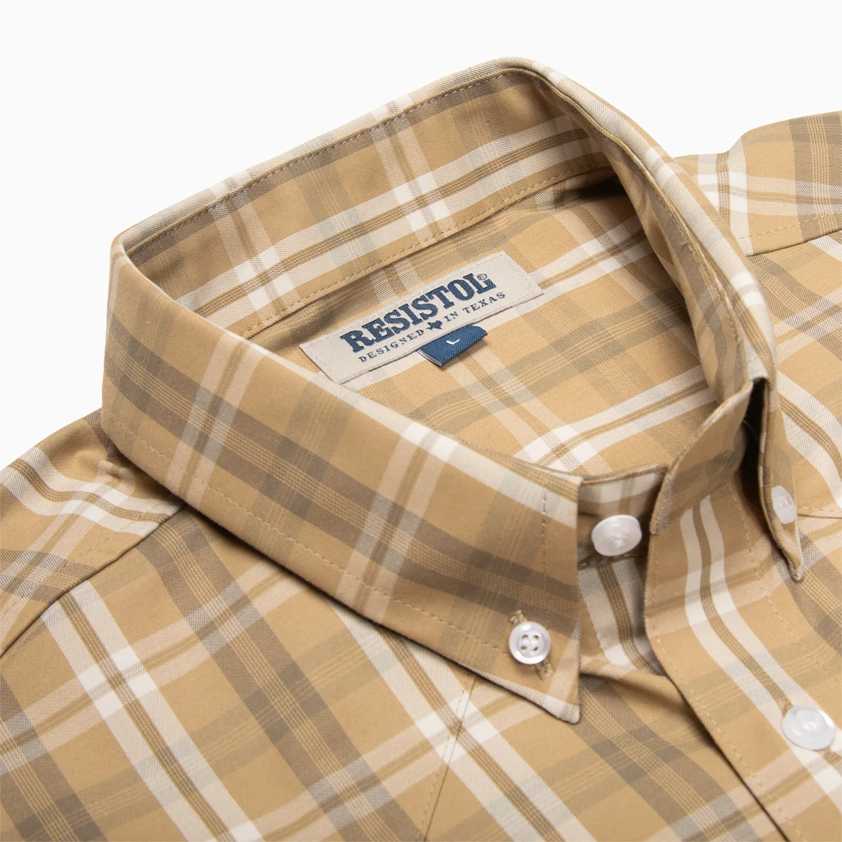 Resistol Dress Shirt - Light Brown Plaid - Image 4