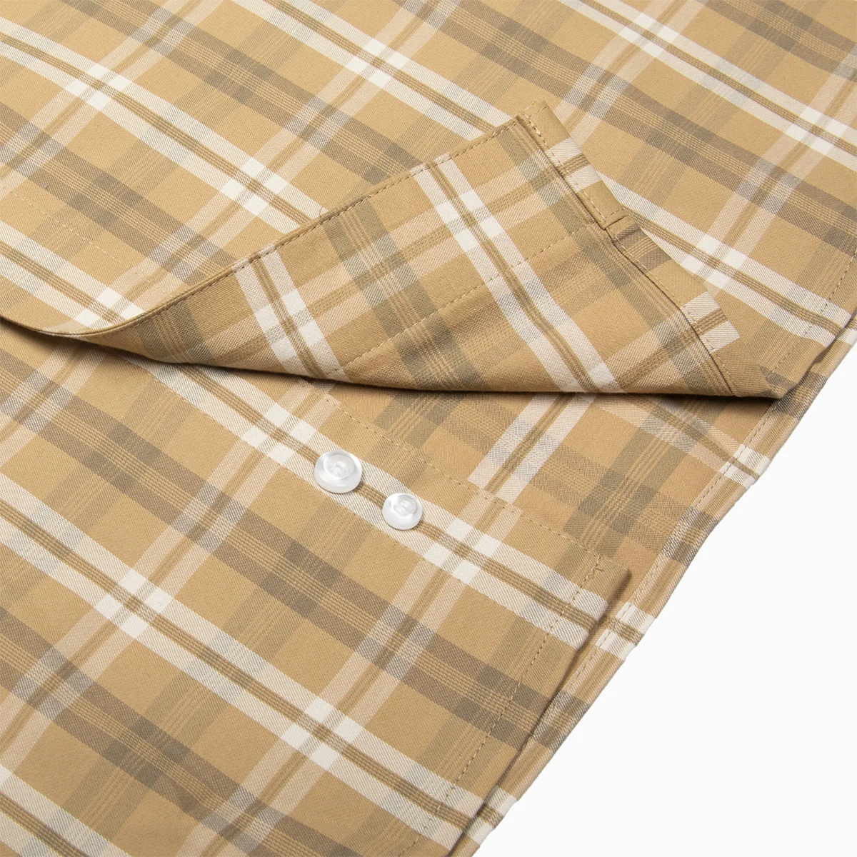 Resistol Dress Shirt - Light Brown Plaid - Image 6