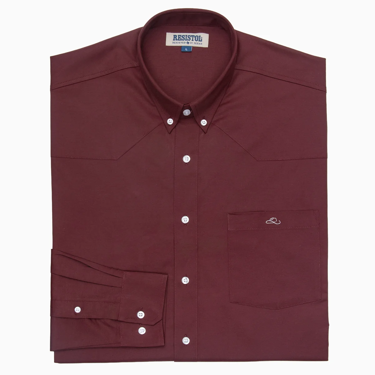 Resistol Dress Shirt - Wine - Image 3