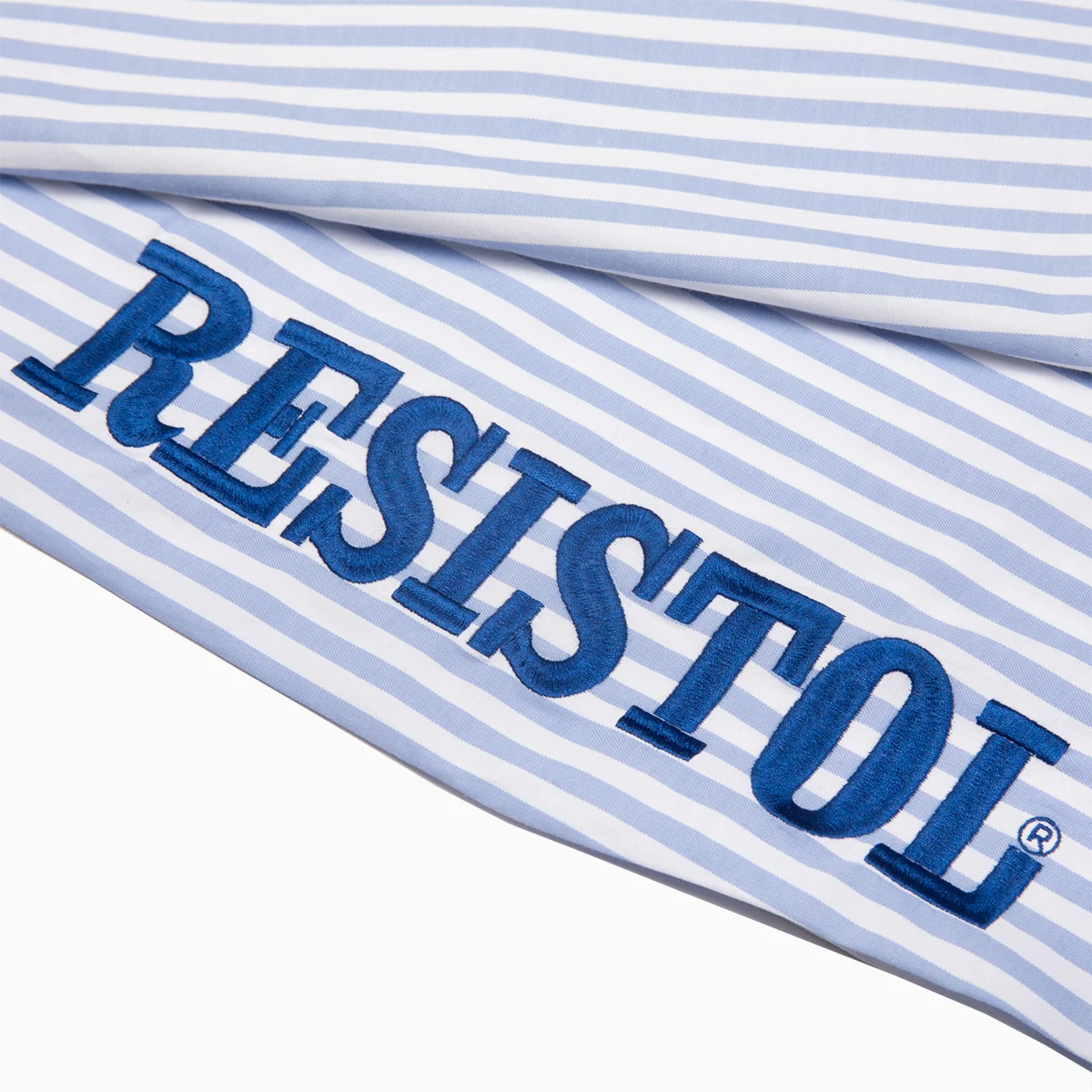 Resistol Marketing Shirt - Blue & White Stripe - Image 6