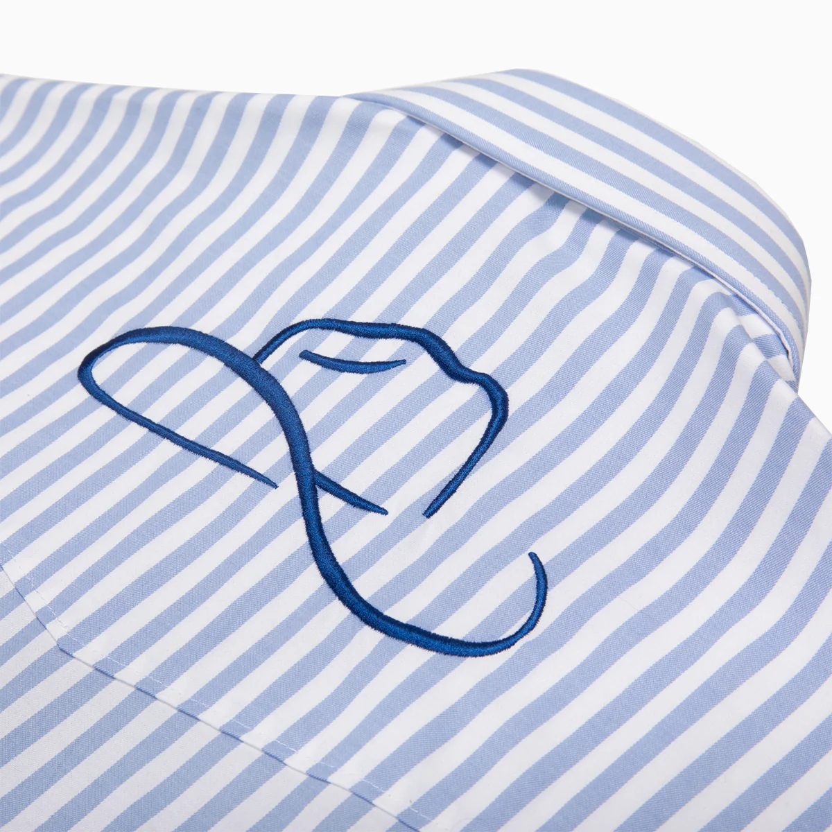 Resistol Marketing Shirt - Blue & White Stripe - Image 7