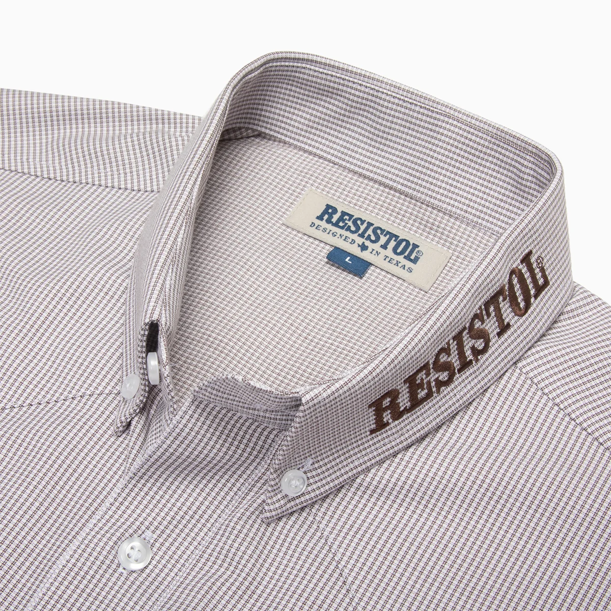 Resistol Marketing Shirt - Grey Pinstripe - Image 4