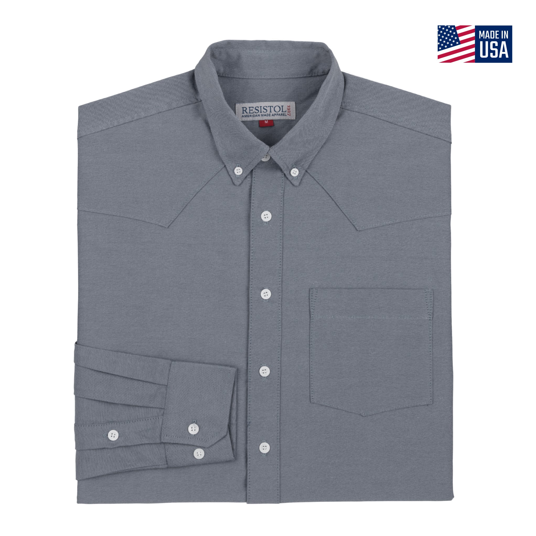 Resistol Oxford Dress Black Single Pocket