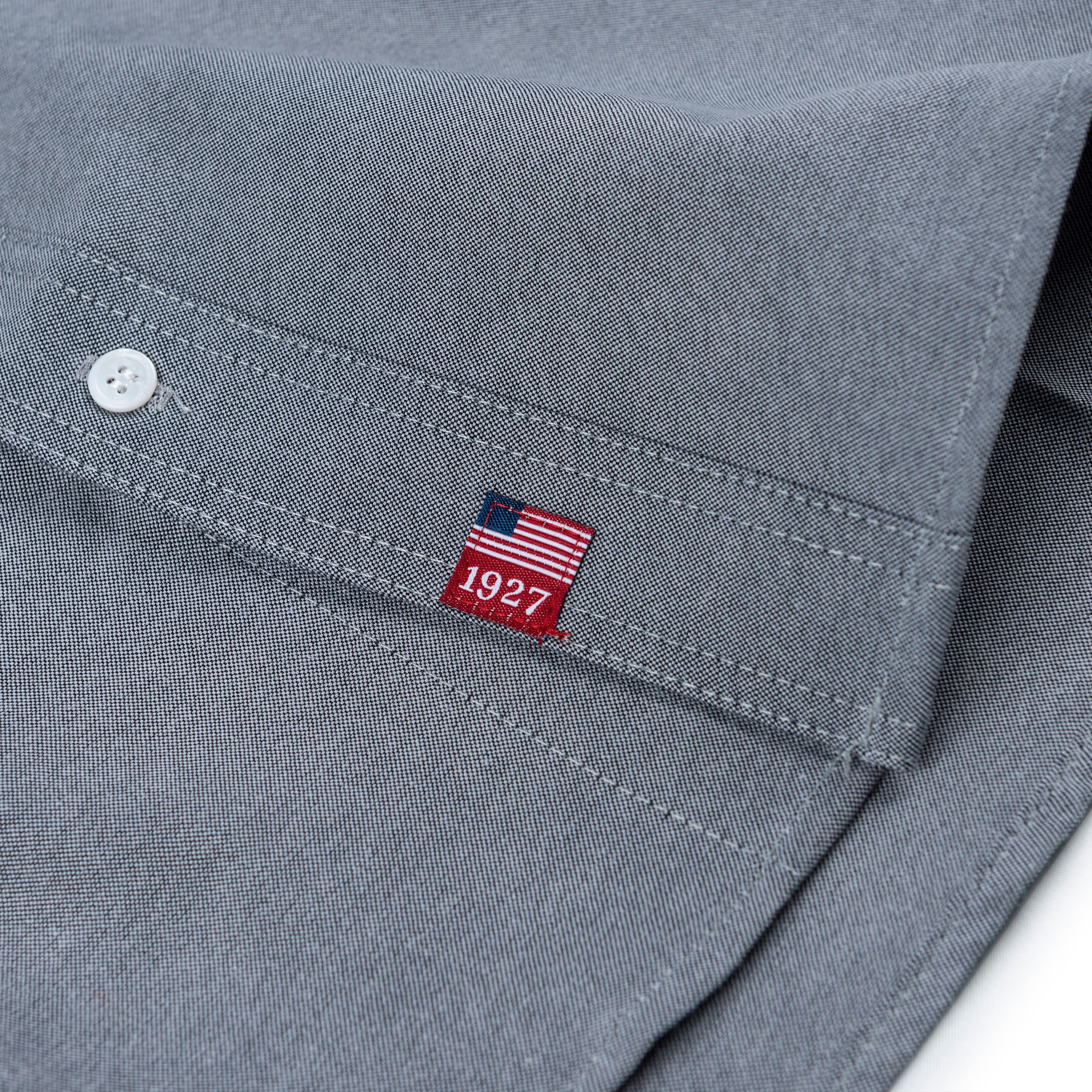 Resistol Oxford Dress Black Single Pocket - Image 2