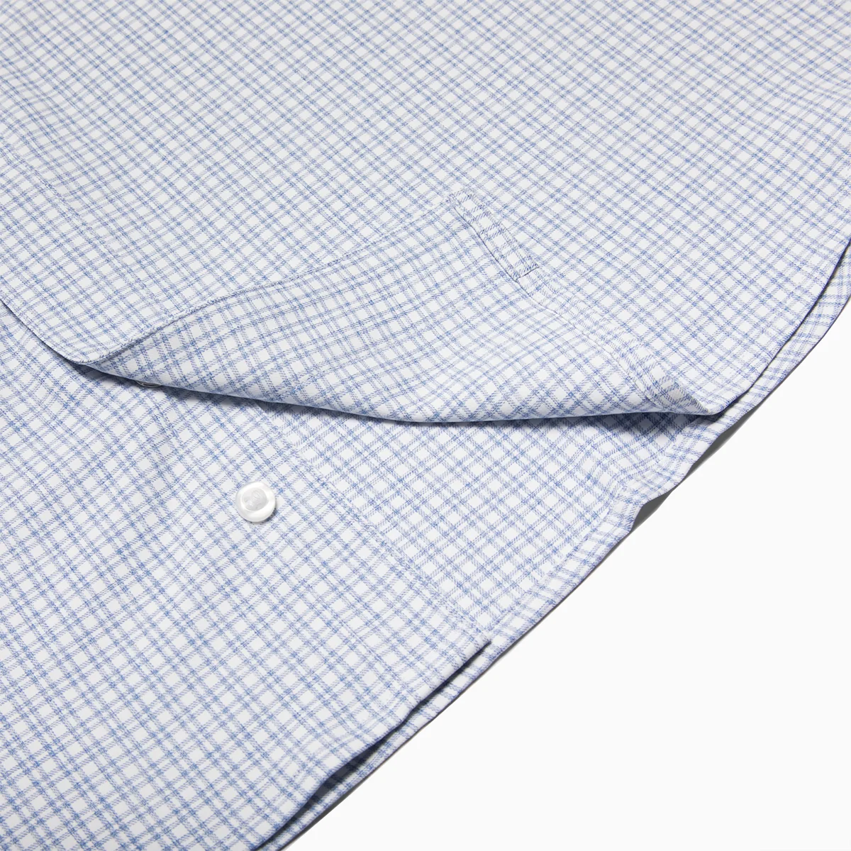 Resistol Performance Shirt - Blue and White Grid - Image 6
